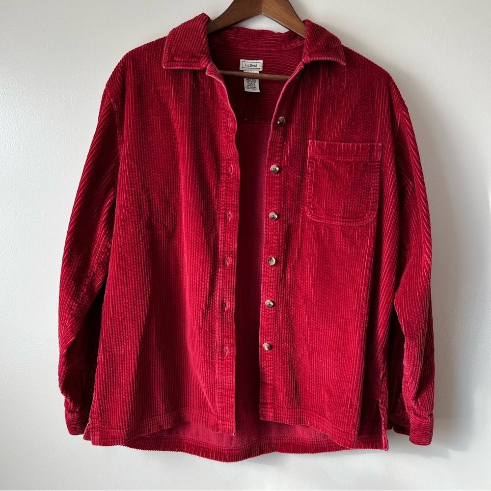 L.L. Bean Women's Shacket Corduroy Shirt Jacket